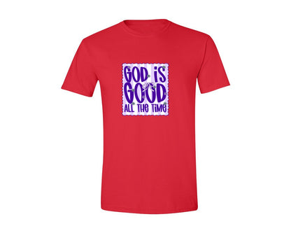 brand:Generic|color:Red|God Is Good Preppy Faith Shirt Graphic T-Shirt