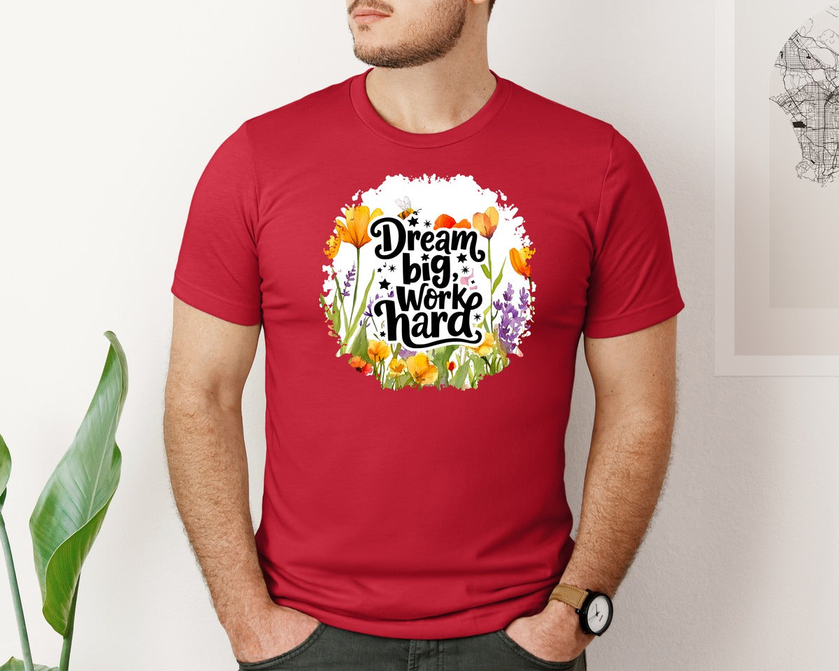 brand:Bella Canvas|color:Red|Inspirational Quote Round Tshirt 7 Graphic T-Shirt
