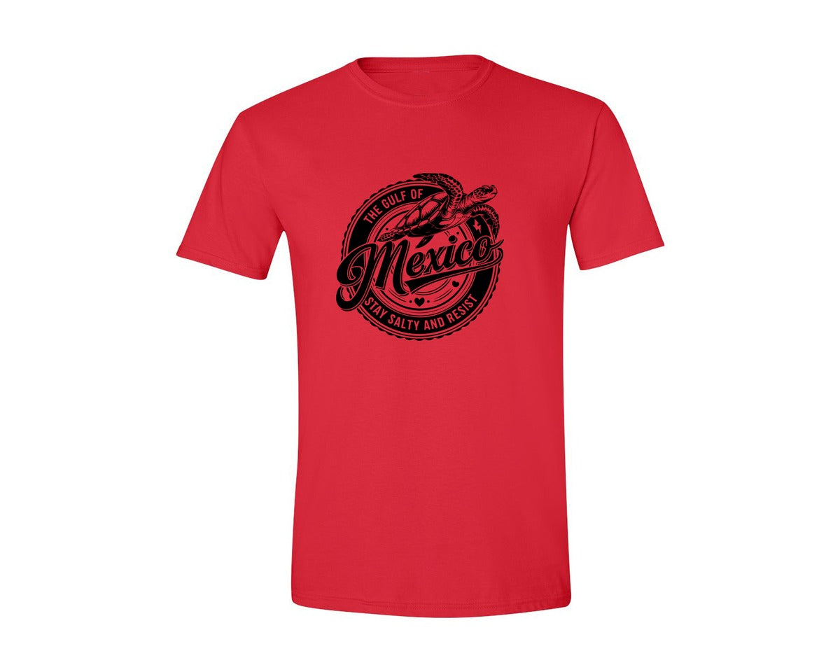 brand:Generic|color:Red|Gulf Of Mexico Turtle Beach Graphic T-Shirt