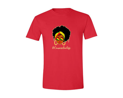 brand:Generic|color:Red|Counselor Life Career T Shirt Graphic T-Shirt