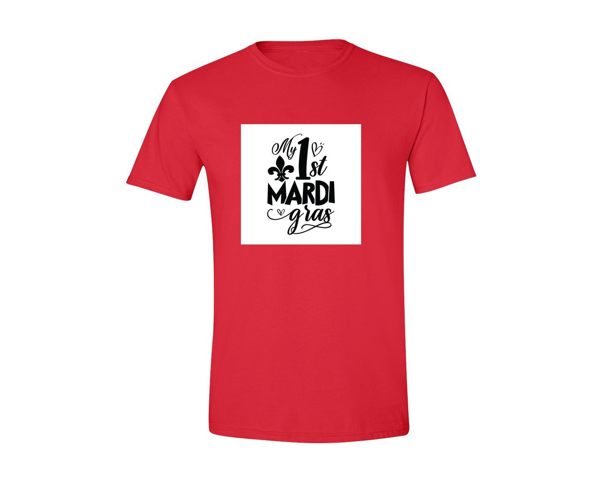brand:Generic|color:Red|My 1St Mardi Gras Mardi Gras Sv 2 Graphic T-Shirt