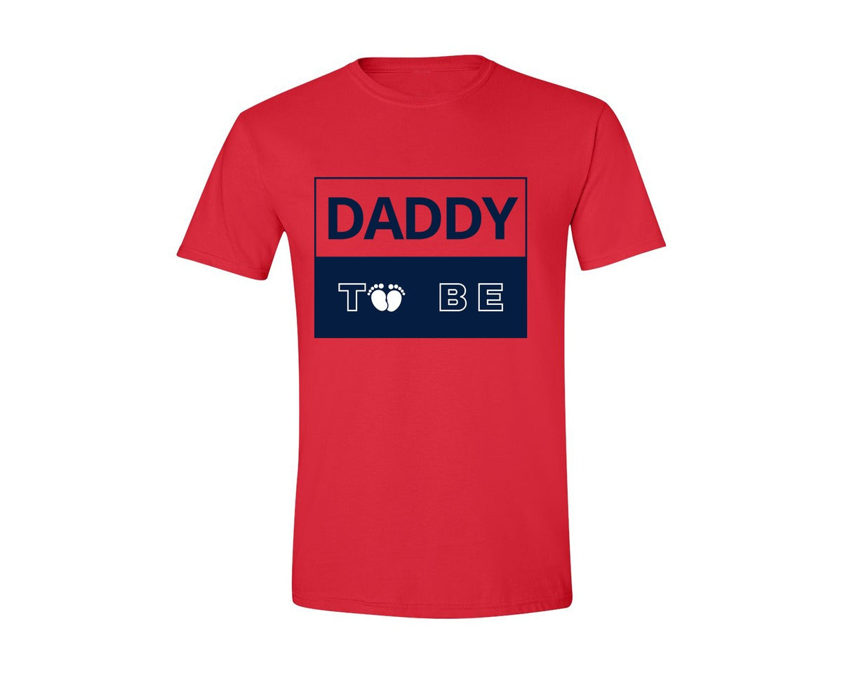 brand:Generic|color:Red|Daddy To Be Pregnancy Announcement 2 Graphic T-Shirt