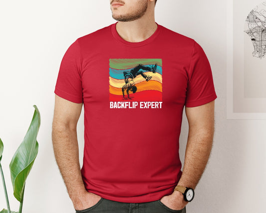 Backflip Expert Parkour T Shirt Design Graphic T-Shirt