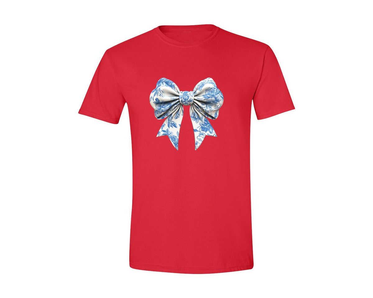 brand:Generic|color:Red|Bow Bow T Shirt Design Graphic T-Shirt
