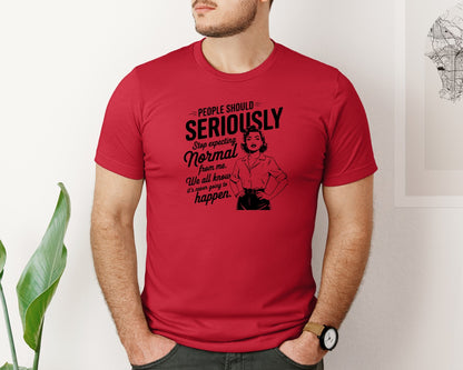 brand:Bella Canvas|color:Red|Vintage Funny Trendy Woman Shirt Design Graphic T-Shirt