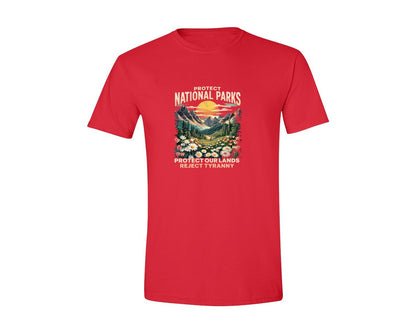 brand:Generic|color:Red|Protect Our National Parks 2 Graphic T-Shirt