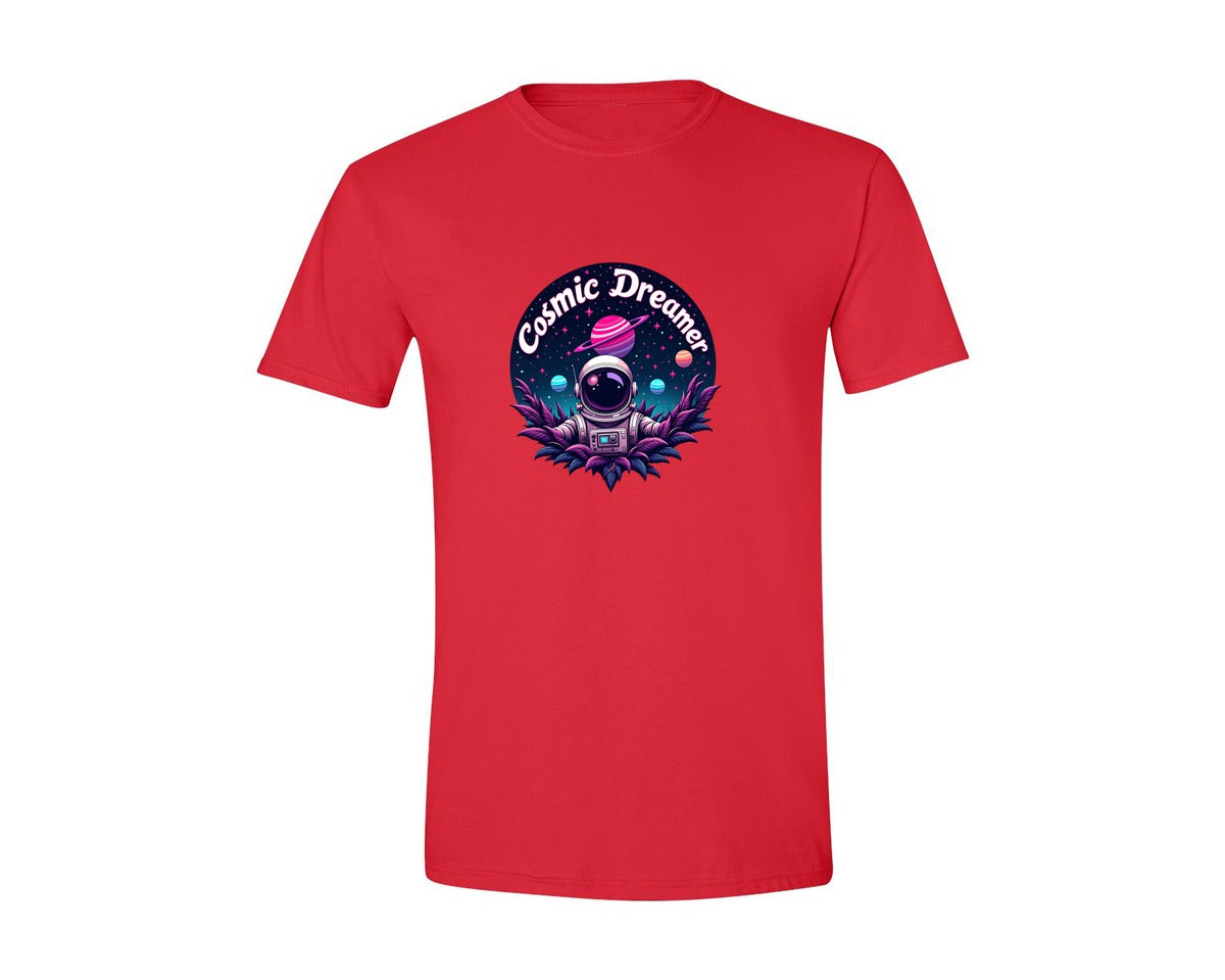 brand:Generic|color:Red|Cosmic Dreamer T Shirt Design Graphic T-Shirt
