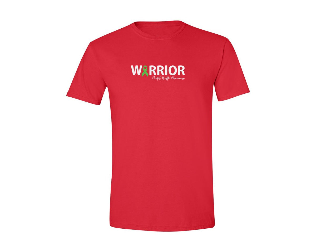 brand:Generic|color:Red|Mental Health Awareness Green Ribbon T S 2 Graphic T-Shirt
