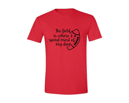 brand:Generic|color:Red|Football Mom 103 Graphic T-Shirt