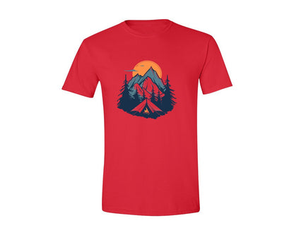 brand:Generic|color:Red|Sunset Camping Adventure T Shirt Design 8 Graphic T-Shirt