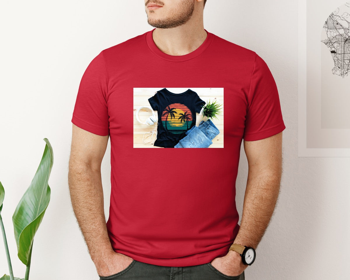 brand:Bella Canvas|color:Red|Summer T Shirt 34 Graphic T-Shirt