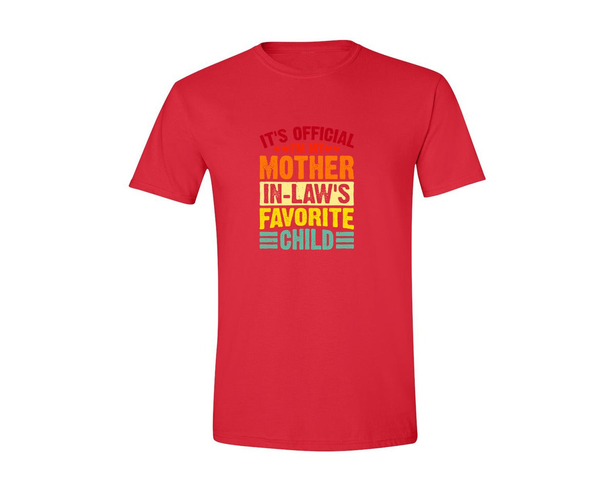 brand:Generic|color:Red|Funny Mother In Law Mothers Day Mom Graphic T-Shirt