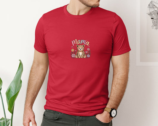 Mama Bear Coquette Floral Mama Graphic T-Shirt