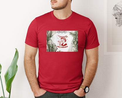 brand:Bella Canvas|color:Red|Mamacita Needs A Margarita 26 Graphic T-Shirt