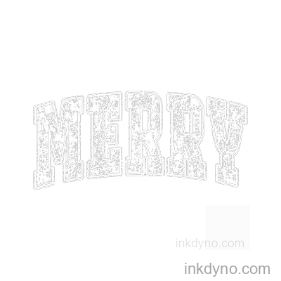 Retro Merry Sweatshirt, Merry Sweatshirt, Womens -01 DTF Transfer – Ready to Press (Christmas)