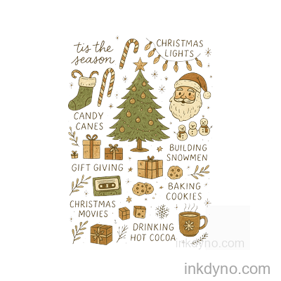 Cozy Holiday Traditions Dtf Transfer Design — DTF Transfer
