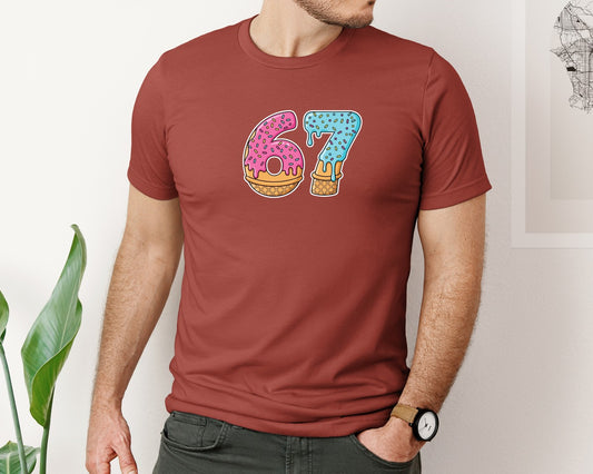 67 Ice Cream Drip Meme T Shirt Design Graphic T-Shirt