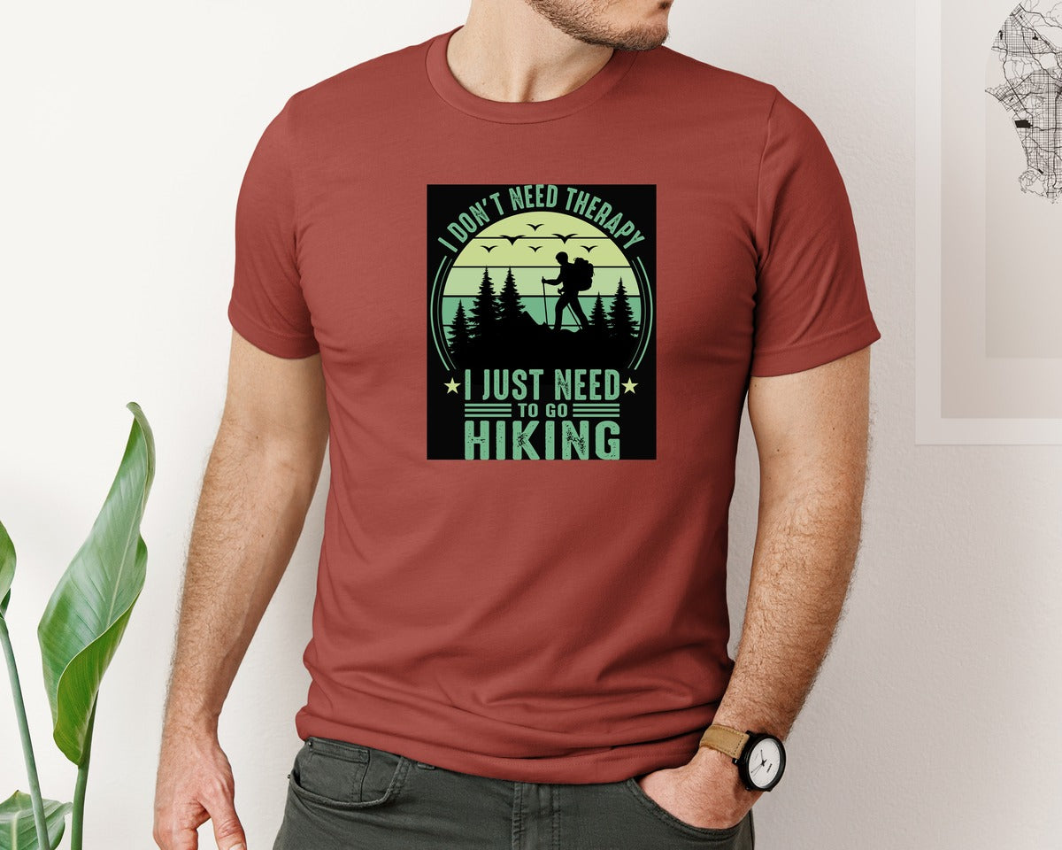brand:Bella Canvas|color:Rust|Hiking T Shirt Design 379 Graphic T-Shirt