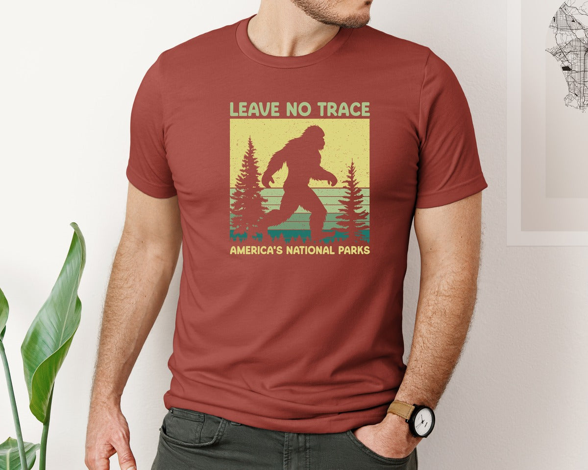 brand:Bella Canvas|color:Rust|Bigfoot 3 Graphic T-Shirt