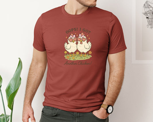Chicken Lover Cute Country Floral Graphic T-Shirt