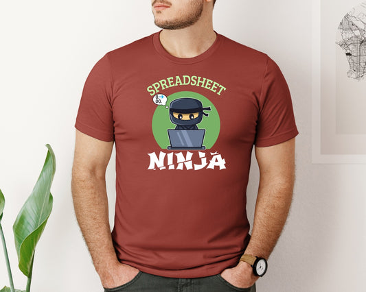 Spreadsheet Ninja Accountant Excel Graphic T-Shirt