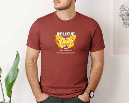 brand:Bella Canvas|color:Rust|Dripping Butterfly Urban T Shirt Design Graphic T-Shirt