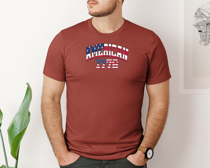 brand:Bella Canvas|color:Rust|America 1776 4Th Of July Patriotic 2 Graphic T-Shirt