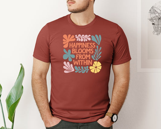 Floral Quote Abstract Boho Aesthetic 3 Graphic T-Shirt