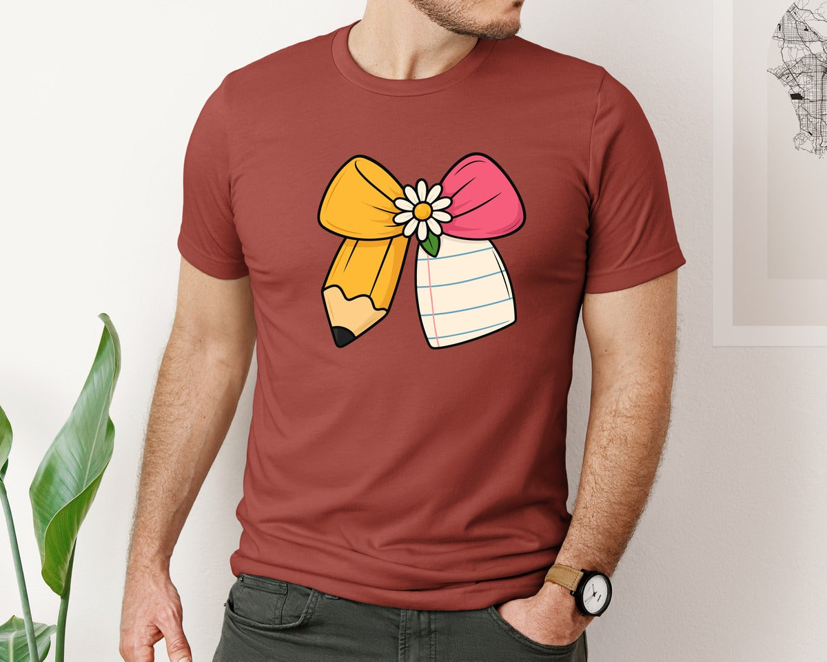 brand:Bella Canvas|color:Rust|Back To School 93 Graphic T-Shirt
