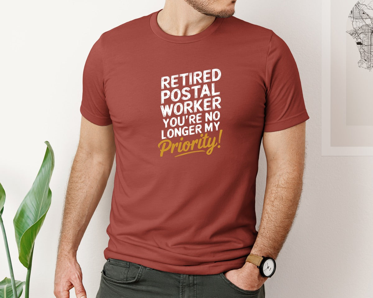 brand:Bella Canvas|color:Rust|Youre No Longer My Priority Shirt Graphic T-Shirt