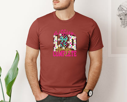 brand:Bella Canvas|color:Rust|Mission 100 Days Complete Graphic T-Shirt