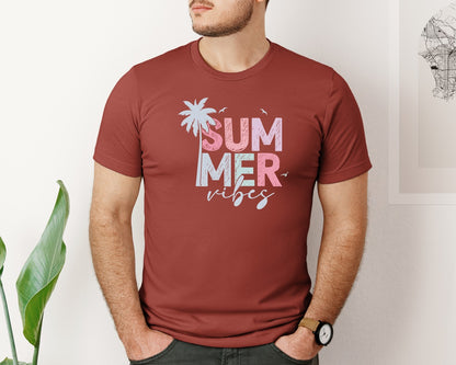 brand:Bella Canvas|color:Rust|Summer Vibes Vacation 2 Graphic T-Shirt