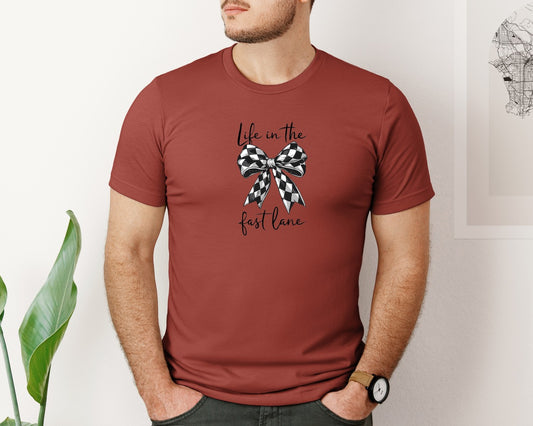 Fast Lane Checker Bow 2 Graphic T-Shirt