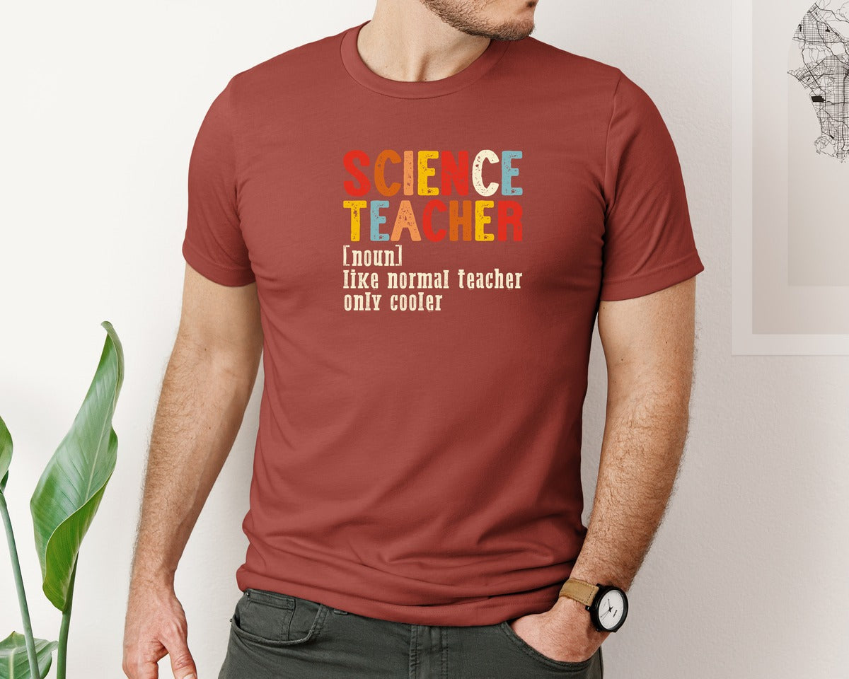 brand:Bella Canvas|color:Rust|Funny Science Teacher T Shirt 2 Graphic T-Shirt