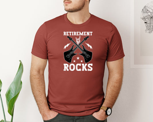 Retirement Rocks T Shirt Graphic T-Shirt