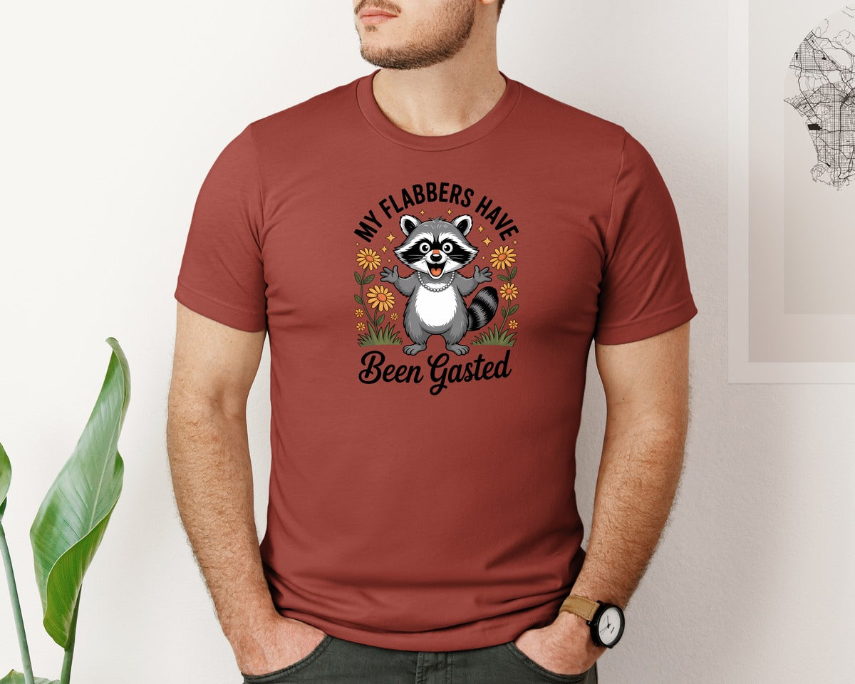 brand:Bella Canvas|color:Rust|My Flabbers Have Been Gasted 4 Graphic T-Shirt