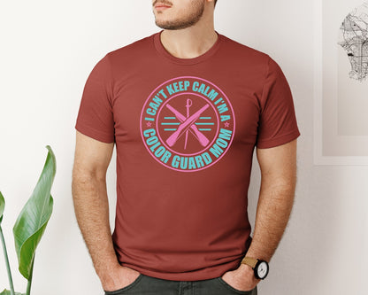 brand:Bella Canvas|color:Rust|I Cant Keep Calm Im A Color Guard Mom 5 Graphic T-Shirt