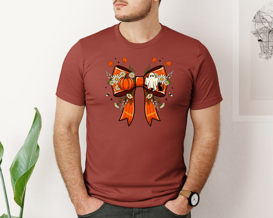 Fall Ghost Coquette Boho Halloween Graphic T-Shirt