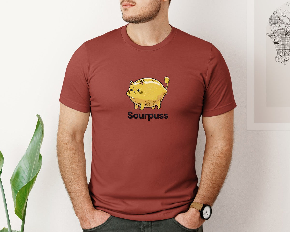 brand:Bella Canvas|color:Rust|Sourpuss Graphic T-Shirt