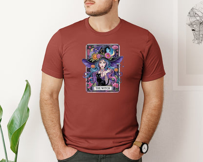 brand:Bella Canvas|color:Rust|The Witch Mystical Gothic Illustra Graphic T-Shirt