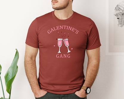 brand:Bella Canvas|color:Rust|Galantines Gang Valentines Day Graphic T-Shirt