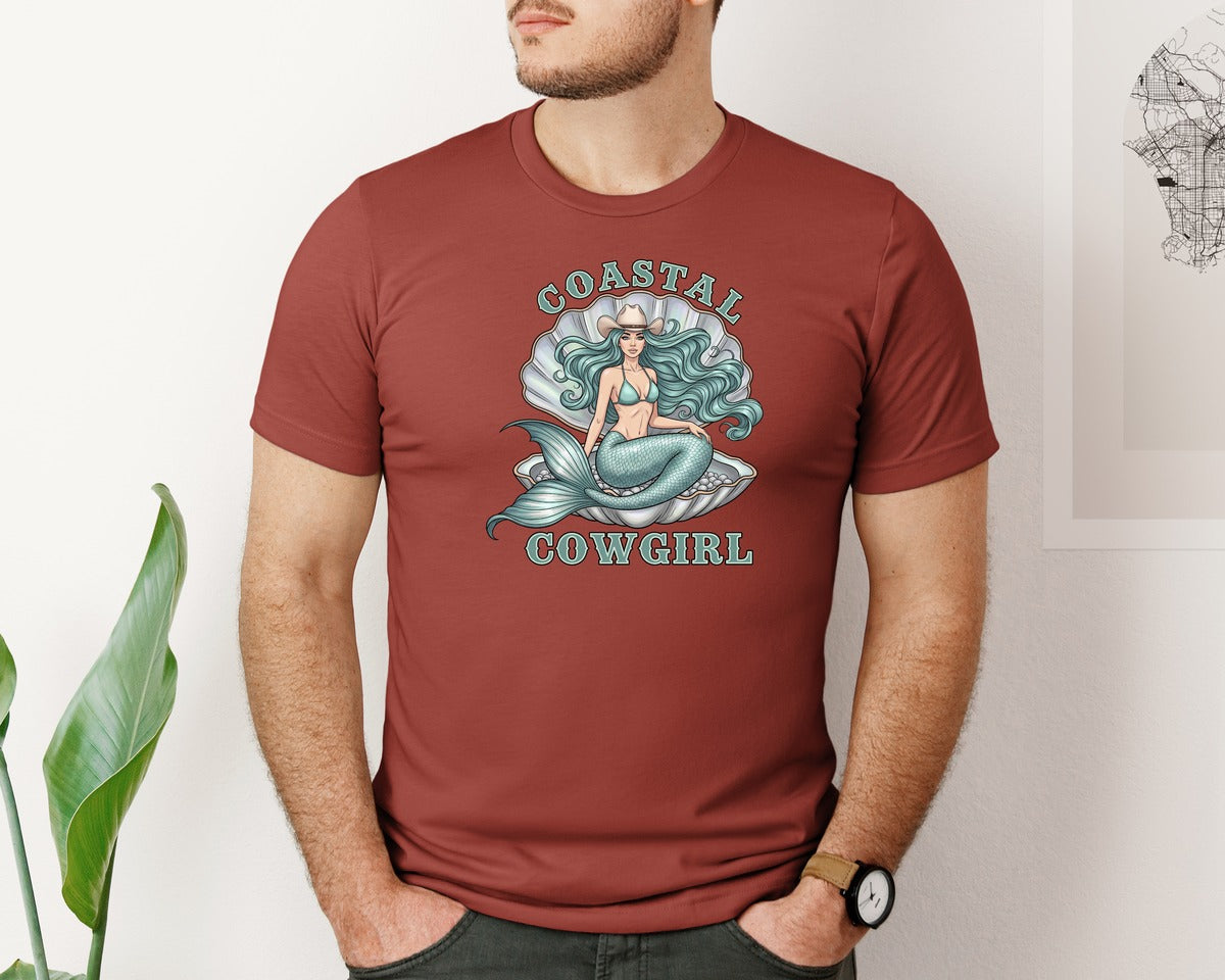 brand:Bella Canvas|color:Rust|Coastal Cowgirl 2 Graphic T-Shirt