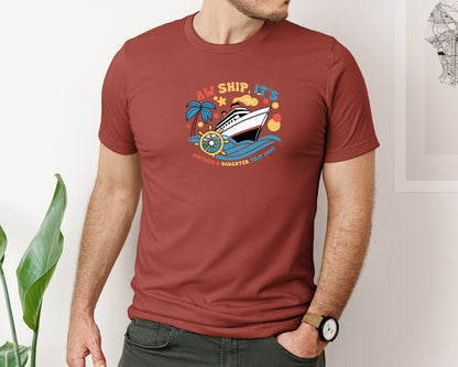 brand:Bella Canvas|color:Rust|Aw Ship Its Mother Daughter Trip Graphic T-Shirt