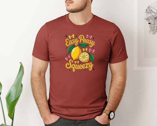 Easy Peasy Lemon Squeezy Summer Graphic T-Shirt