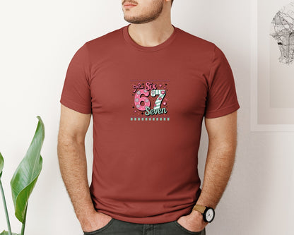 brand:Bella Canvas|color:Rust|Valentine 67 Six Seven Coquette 5 Graphic T-Shirt