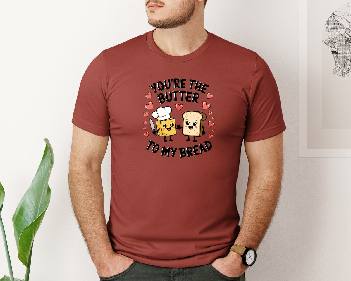brand:Bella Canvas|color:Rust|Butter To My Bread 5 Graphic T-Shirt