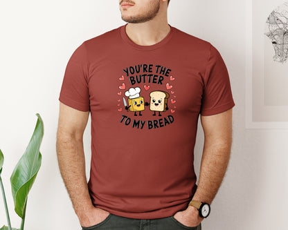 brand:Bella Canvas|color:Rust|Butter To My Bread 5 Graphic T-Shirt