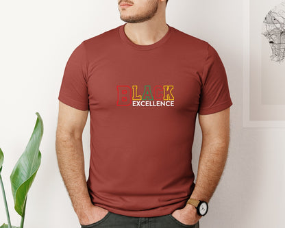 brand:Bella Canvas|color:Rust|Black Excellence African American 2 Graphic T-Shirt