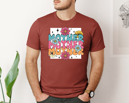 brand:Bella Canvas|color:Rust|Mother Floral T Shirt Days Graphic T-Shirt