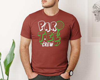 brand:Bella Canvas|color:Rust|Par Tee Crew Golf Quote Design 7 Graphic T-Shirt
